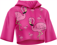 Flamingo Crop hoodies 1