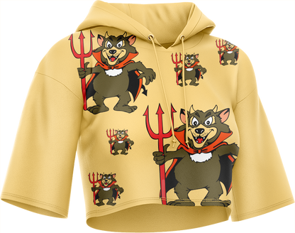 Devil Wears Crop hoodies