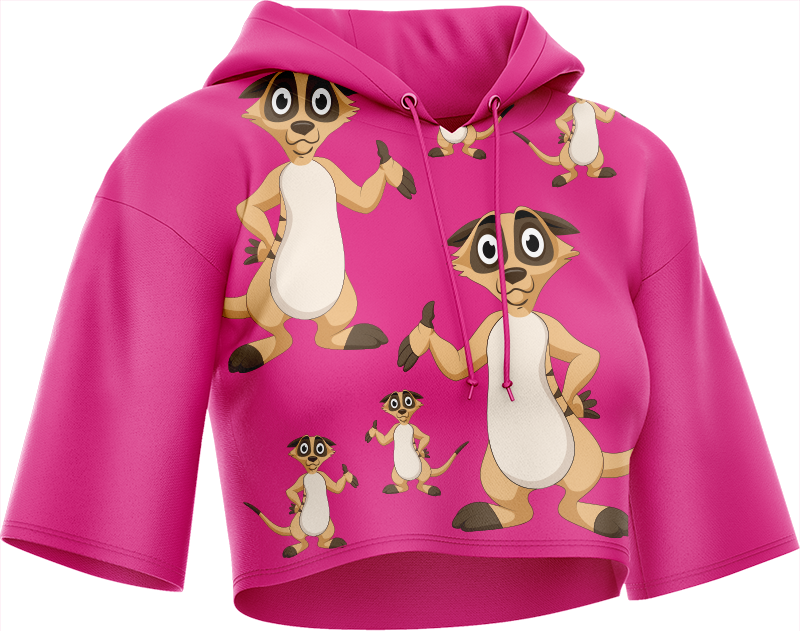 Magnifique Meerekat Crop hoodies