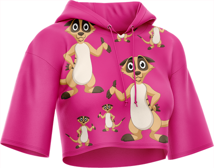 Magnifique Meerekat Crop hoodies