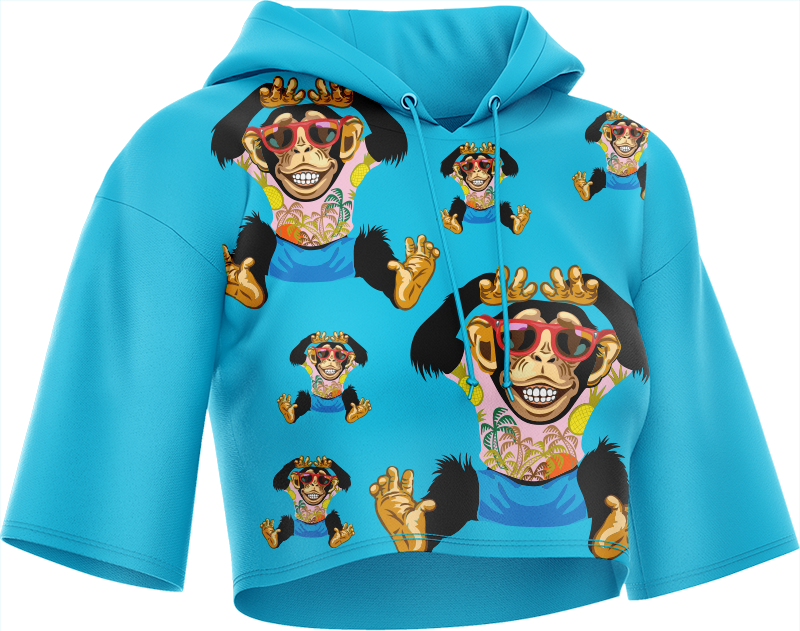 Cheeky Monkey Crop hoodies