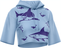 Swim with Sharks Crop hoodies 4