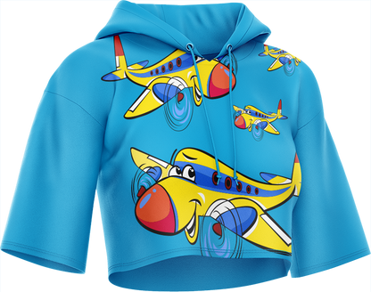 Jet Plane Crop hoodies