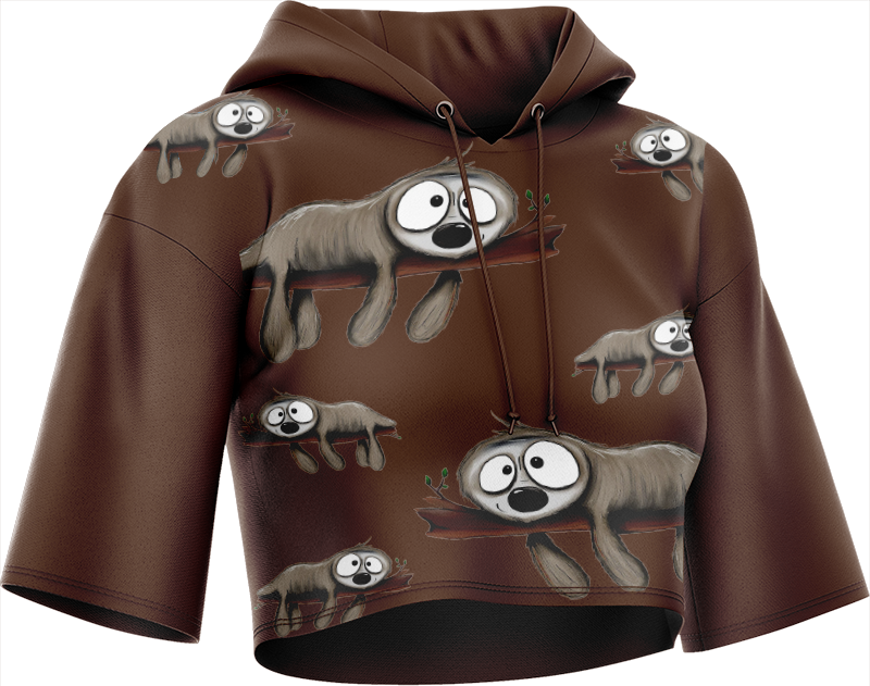 Snoozy Sloth Crop hoodies