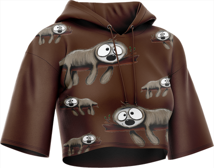 Snoozy Sloth Crop hoodies