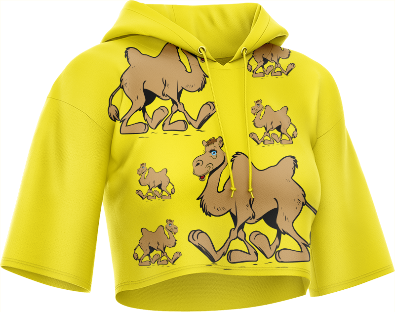 Cool Camel Crop hoodies