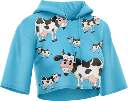 Fussy Cow Crop hoodies