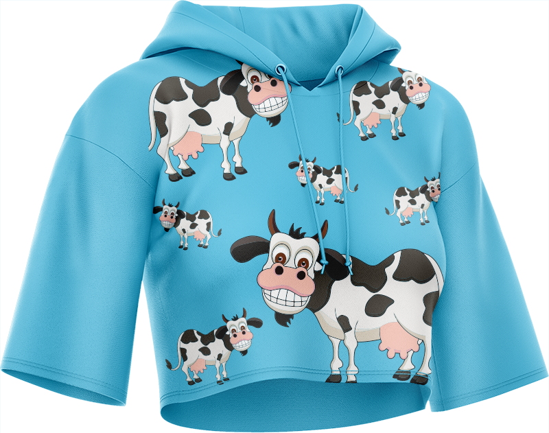 Fussy Cow Crop hoodies