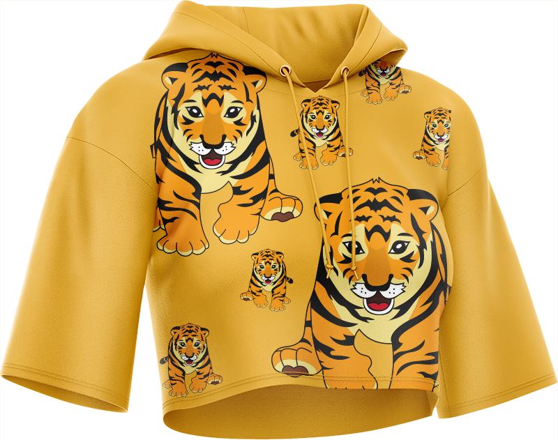 Tuff Tiger Crop hoodies