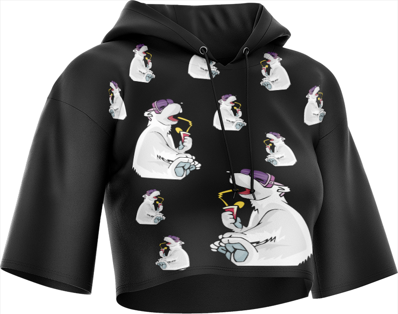 Ice Bear Crop hoodies