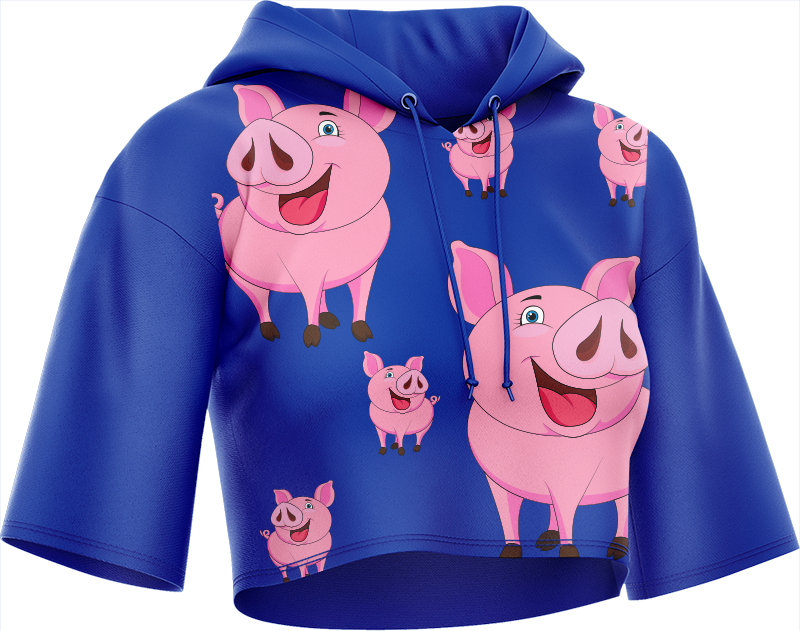 Percy Pig Crop hoodies