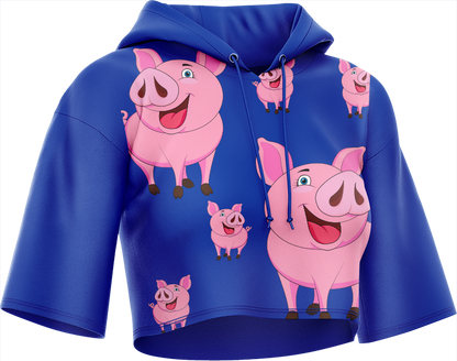 Percy Pig Crop hoodies