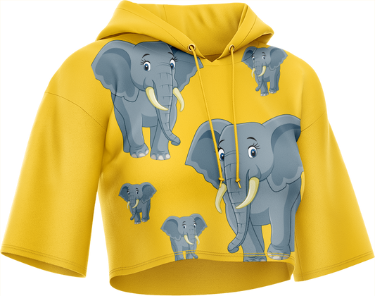 Ellie Elephant Crop hoodies