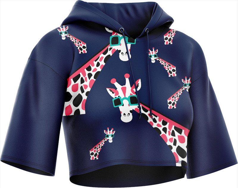 Gigi Giraffe Crop hoodies