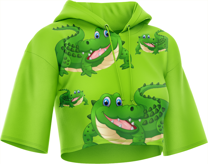 Crazy Croc Crop hoodies