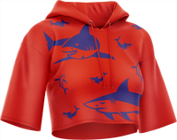 Swim with Sharks Crop hoodies 3