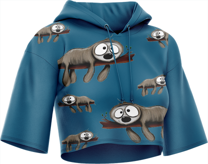 Snoozy Sloth Crop hoodies