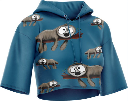 Snoozy Sloth Crop hoodies