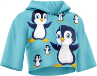 Pranksta Penguin Crop hoodies 2