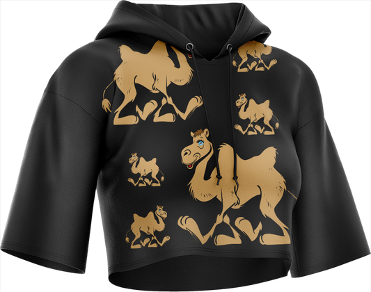 Cool Camel Crop hoodies