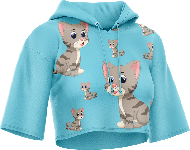 Pussy Cat Crop hoodies