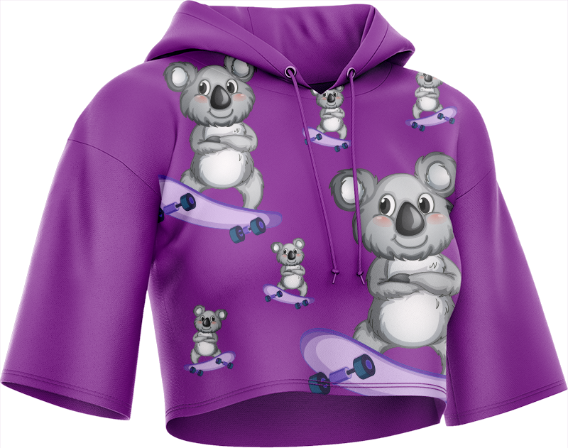 Skater Koala Crop hoodies