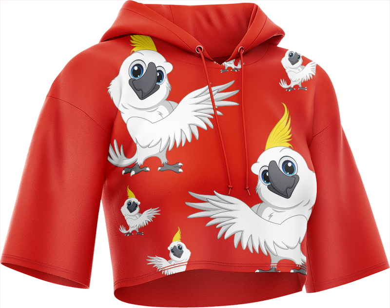 Cool Cockatoo Crop hoodies