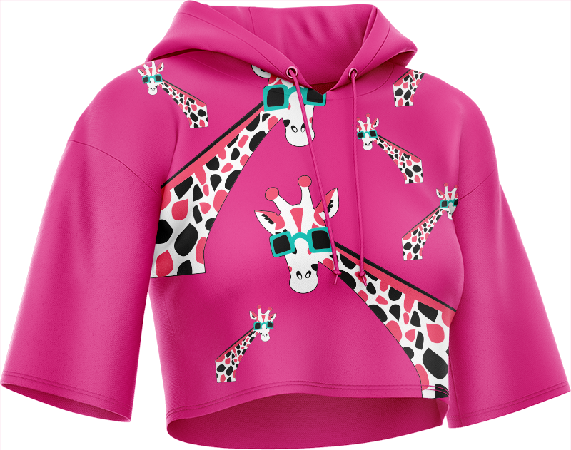 Gigi Giraffe Crop hoodies