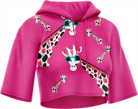 Gigi Giraffe Crop hoodies 3
