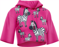 Ziva Zebra Crop hoodies 3