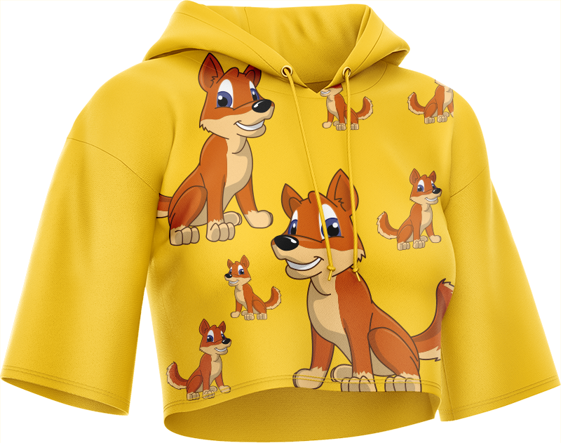 Dizzie Dingo Crop hoodies