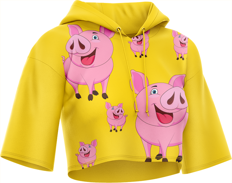 Percy Pig Crop hoodies