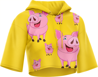 Percy Pig Crop hoodies