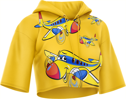 Jet Plane Crop hoodies