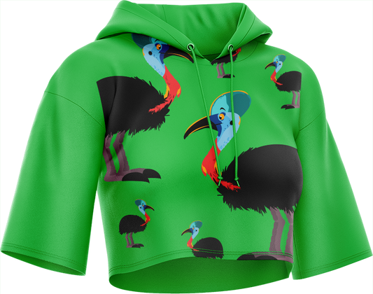 Casanova Cassowary Crop hoodies