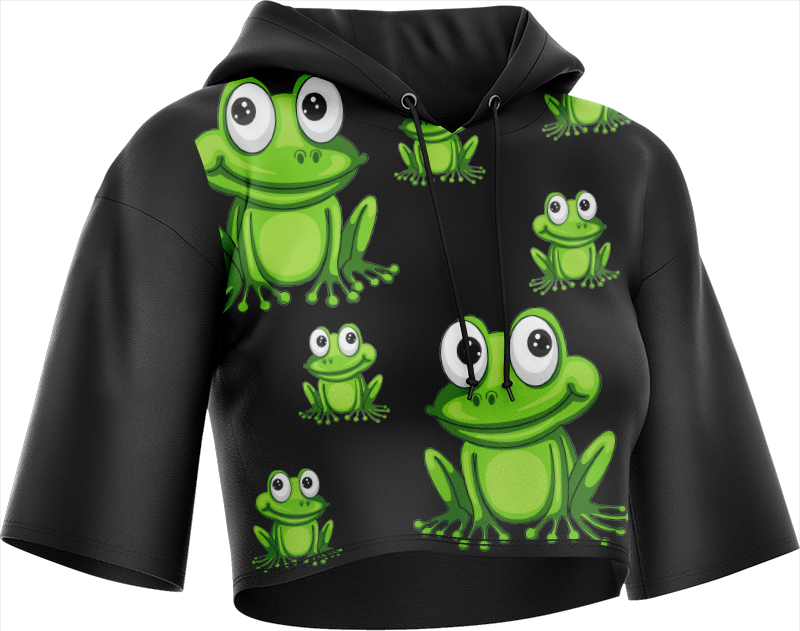 Freaky Frog Crop hoodies