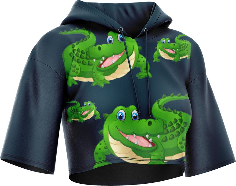 Crazy Croc Crop hoodies