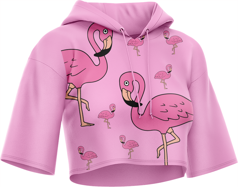 Flamingo Crop hoodies