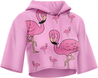 Flamingo Crop hoodies 3