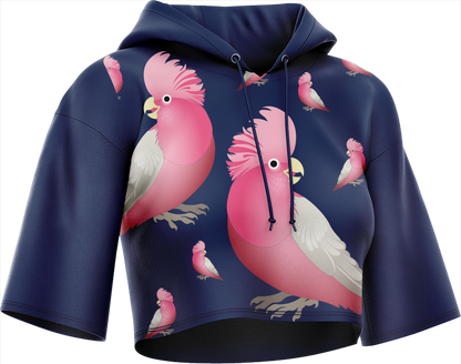 Glama Galah Crop hoodies