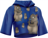 Wally Wombat Crop hoodies 2