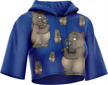 Wally Wombat Crop hoodies