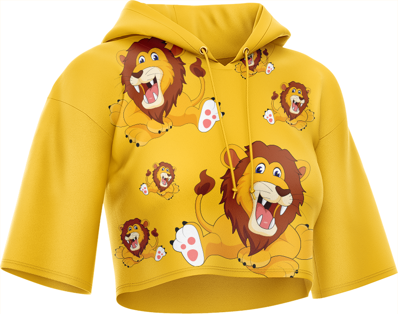 Leo Lion Crop hoodies