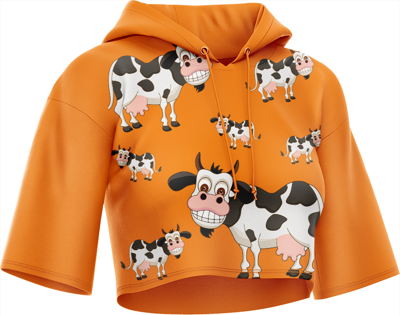 Fussy Cow Crop hoodies