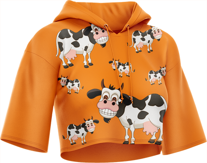 Fussy Cow Crop hoodies