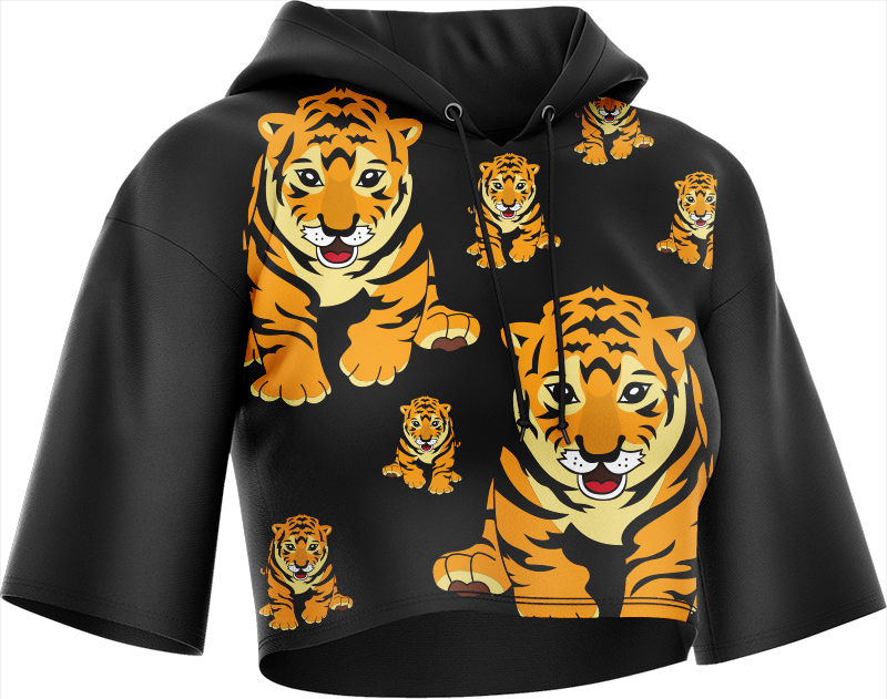 Tuff Tiger Crop hoodies