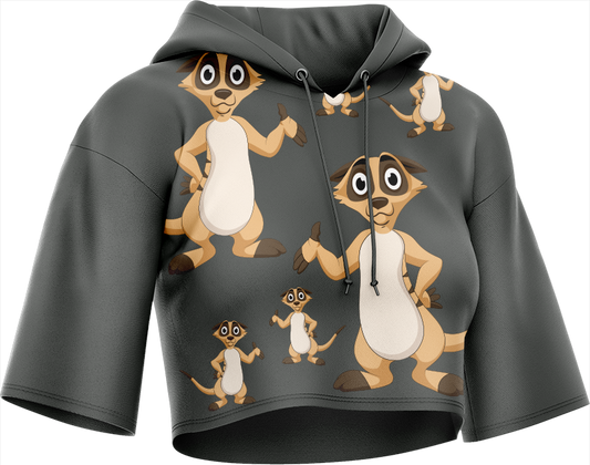 Magnifique Meerekat Crop hoodies