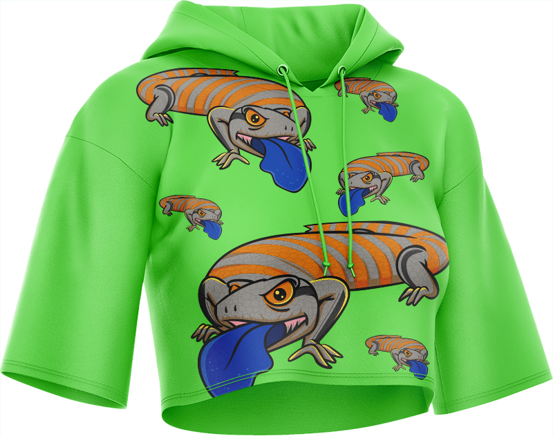 Bluey Lizard Crop hoodies