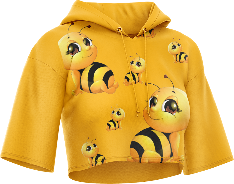 Buzz Bee Crop hoodies
