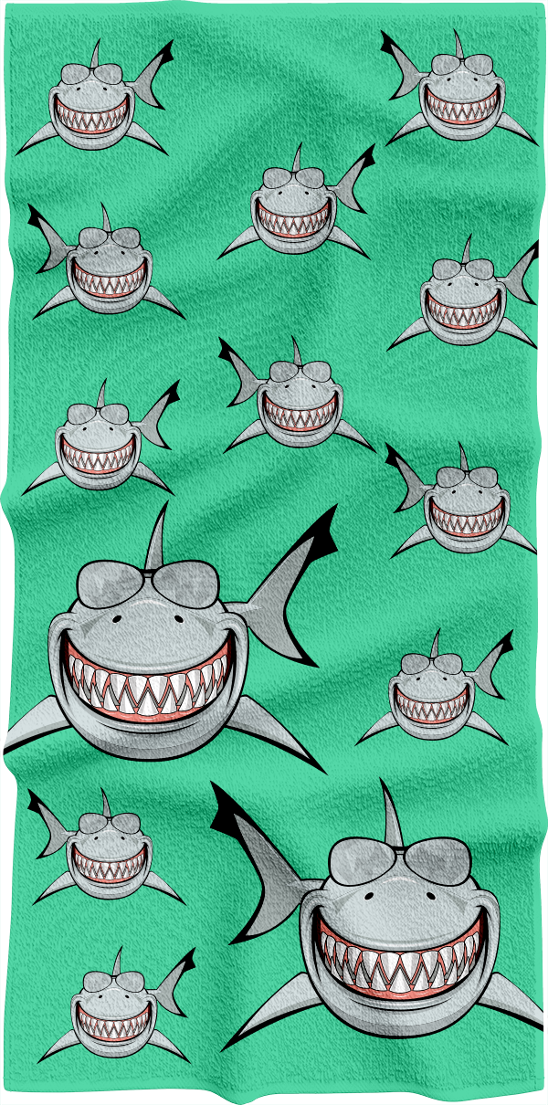 Snazzy Shark Towels